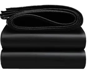 Eeatuztl Pbhs04030 8x12ft Tarps Heavy Duty Waterproof 16 Mil Black With Grommet