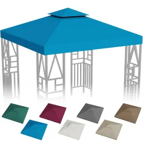 Erfei 780669217796 Gazebo Canopy Replacement 10x10ft Outdoor Shelter For 10x10 Ft Blue