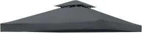 X118 Erfei 780669217802 Gazebo Canopy Replacement 118 Inch Outdoor 10x10 Ft Dark Grey