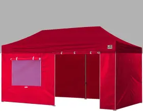 10x20-rd Eurmax Usa Full Zippered Walls For 10 X 20 Easy Pop Up Canopy 10x20 Red