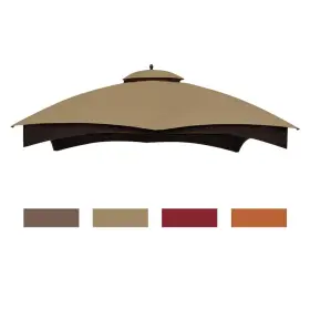 Eurmax 637905129866 Usa High Performance Replacement Canopy Top For Lowes 10x12 Khaki