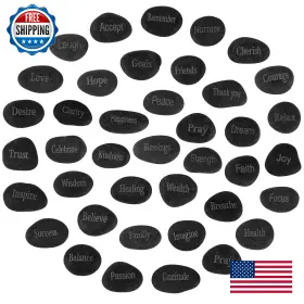 B0bfr8s9h4 Fabbay Engraved Inspirational Stones Motivational River Rocks Gifts 40pc Set