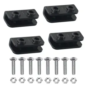 Femory 784300422891 4 Sets 2-way Pop-up Event Shelters Gazebo Replacement Connector With Black
