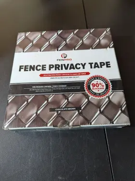 Fenpro 855614006258 Chain Link Fence Privacy Tape - Arctic White 250 Feet