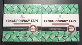 Fenpro 855614006265 Chain Link Fence Privacy Tape 500ft Fasteners - Emerald Green
