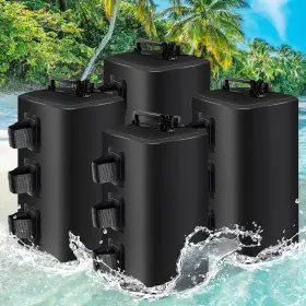 Zsd004 Fruiteam 220lbs Water Weights For Canopy Tent Legs Portable Black-25l