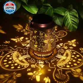 B0fmrrpz4f Fussion Mushroom Solar Lantern Outdoor Decor For Women Mom - Birthday Mothers Day Gif
