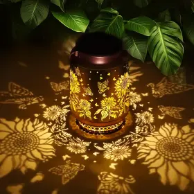 B0fmrw2745 Fussion Sunflower Solar Lantern Outdoor Waterproof Gifts For Women Mom Birthday Mothers