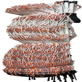 Gallagher 445023763717 48 Inch X 164ft Electric Poultry Netting Highly Conductive Braided Electr
