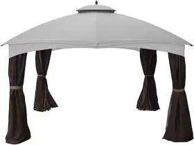 Lcm1018sg-rs Garden Winds Replacement Canopy For Lowes Dome 10 X 12 Gazebo Slate Gray