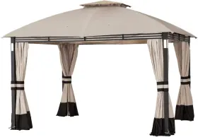 Lcm1708bcn-rs Garden Winds Replacement Canopy And Netting Set Compatible With The Beige