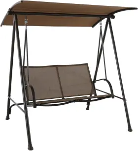 Lcm766b Garden Winds Replacement Canopy For 2017 Maintstays 2-person Swing Beige