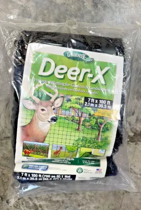 Daldx7 Gardeneer Garden Fence Landscape Deer-x 7ft X 100 Ft Animal Protective Black Netting Border