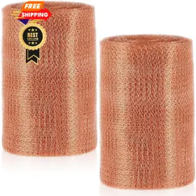 Mul-gisafai-2175 Gisafai 8 Inch X 100 Ft Copper Mesh Rodent Control Brass Color