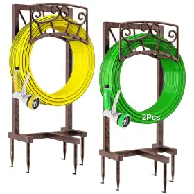 B0f9svg63d Gouisalin Heavy Duty Metal Garden Hose Holder Stand 150ft Storage