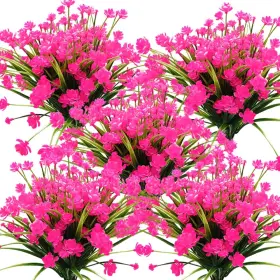 B0by33zyyv Grunyia 10 Bundles Artificial Flowers Uv Resistant For Indoor Outdoor Decor