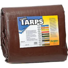 Br10x20 Harpster Of Philipsburg 10ft X 20ft Super Heavy Duty 8 Oz. Tarp Brown -