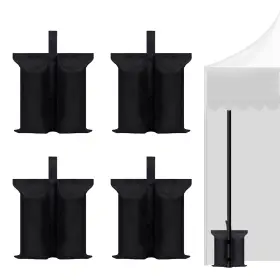 Fang-01 Hazben Canopy Weights 112 Lbs Sand Bags Gazebo Tent Extra 112lb Black