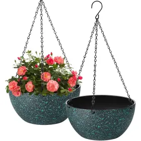 Higseeu B0dbqhrf2b 12 Inch Hanging Planters For Indoor Plants 2 Pack Outdoor W
