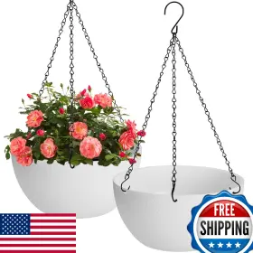 Higseeu B0dbsl17df 13 Inch Hanging Planters For Indoor Plants 2 Pack Outdoor