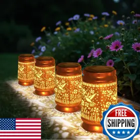 B0fc26w6gc Hoflyw Solar Lanterns Outdoor Waterproof Dragonfly Projection Gifts For Mom Grandma Wo