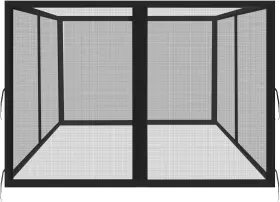 Homegroove 619107758969 Replacement Mosquito Netting For 10x12ft Gazebo 10 12ft Black