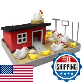 Housebegan B0g2lr8cl2 Chicken Zen Garden Kit For Desk Funny Offices Accessories