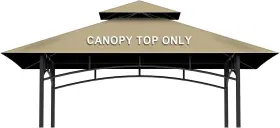 L-gg001pst-f Iheqard Grill Gazebo Replacement Canopy Top Only - 5ft X 8ft Outdoor Bbq Khaki