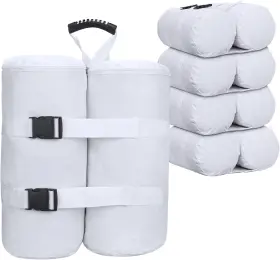 Plus-sd-l401 Ikerall 4 Pack Plus Size Canopy Weight Bags 320 Lbs For Pop Up 320lbs White