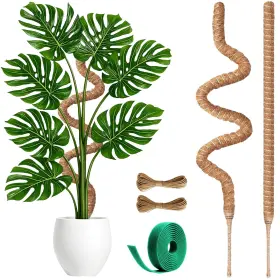 Imezos 726665976350 2 Pack 48 Inch Moss Pole For Plants Monstera Tall Poles Climbing Pl