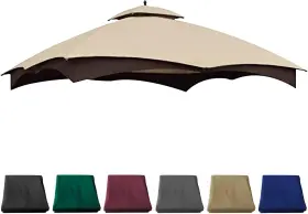 Tpgaz17-002c Jancanopy 10x12 Replacement Gazebo Cover For Lowes Model Light Beige