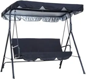 Jh-013-us Jewelth Swing Canopy Replacement Top Outdoor Patio Black/64 44 5.9