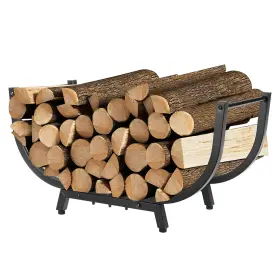 Ca-52 Kendane 30 Inch Firewood Rack Outdoor And Indoor Compact Log Storage Holde
