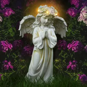 B0cgm4mhtk Kssiaz Angel Garden Statue Memory Guardian Solar Decor With Warm Light Wa