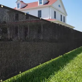 Laus-df-r0650-blk Lagemiex Heavy Duty Privacy Fence Screen 6ftx50ft Windscreen Fencing Cover Windblock