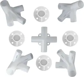 Atmf4h63 Leadigol 9pcs White Tent Replacement Spare Parts 3x3m Gazebo