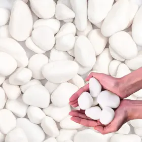 B0cpxqnp6k Lechloris 20lb Snow White River Rock Pebbles For Indoor Plants And Outdoor Decor
