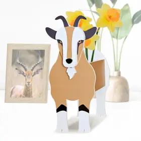 B0fbc1lpmy Lnakio Antelope Planter Cute Animal Shape Flower Pot Indoor/outdoor Garden Decor Gift