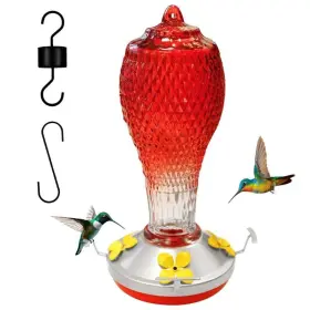 B0ds6grz5n Lxliangxin Hummingbird Feeder 17oz Glass For Garden Decor Outdoor Hanging