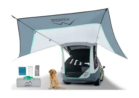 M Karmater 768488862434 Suv Tailgate Tent With Three Sides Awning Shade And Transmittance Mos... Fast Ship