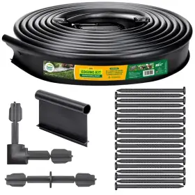 Master Mark 35940 40 Ft. L X 5 Inch H Plastic Black Landscape Edging Kit