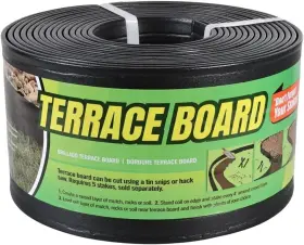 94420 Master Mark Terrace Board 4 Inch X 20 Ft Black Landscape Lawn Edging