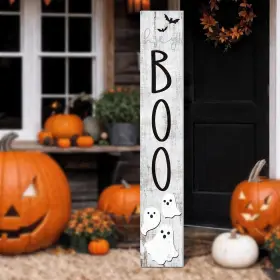 B0fc5k5985 Memorywuu Halloween Boo Porch Sign 47 Inch Outdoor Farmhouse Decor