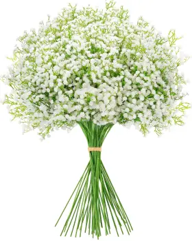 B0f1t5vj9t Merixmas Artificial Babys Breath Flowers Bulk - 21 Inch Faux Floral Decor