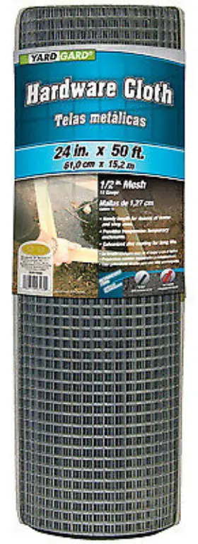 308199b Midwest Air Tech/import Galvanized Metal Hardware Cloth Fence 19-gauge 24- Inch X 50-ft. -308199b