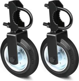 99mf18041-2b Mofeez Gate Wheel For Metal Swing With 1-5/8 Inch Thru 2 Pack Black