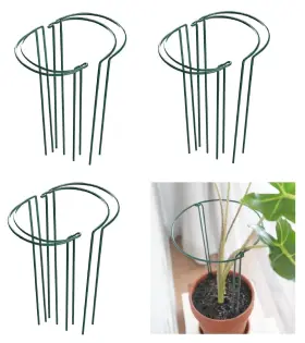 Mtb Garden Mghrps2412 12 Pack 24 Inch High Plant Stake Support Half-round Peony Cage P