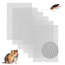 Mqi14d1a6ubn Mwrenqei 6 Pcs Stainless Steel Wire Mesh Sheet 20 Screen Woven Silver