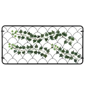 Mygift Deco3266blk 4 Ft Tall Garden Trellis Matte Black Metal Wire With Scale De