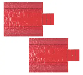 Mytee Products 199145027765 2 Pk Airbag/parachute Fabric Red Ultra Light Lumber Tarp 24ft X 27ft 8ft Drop